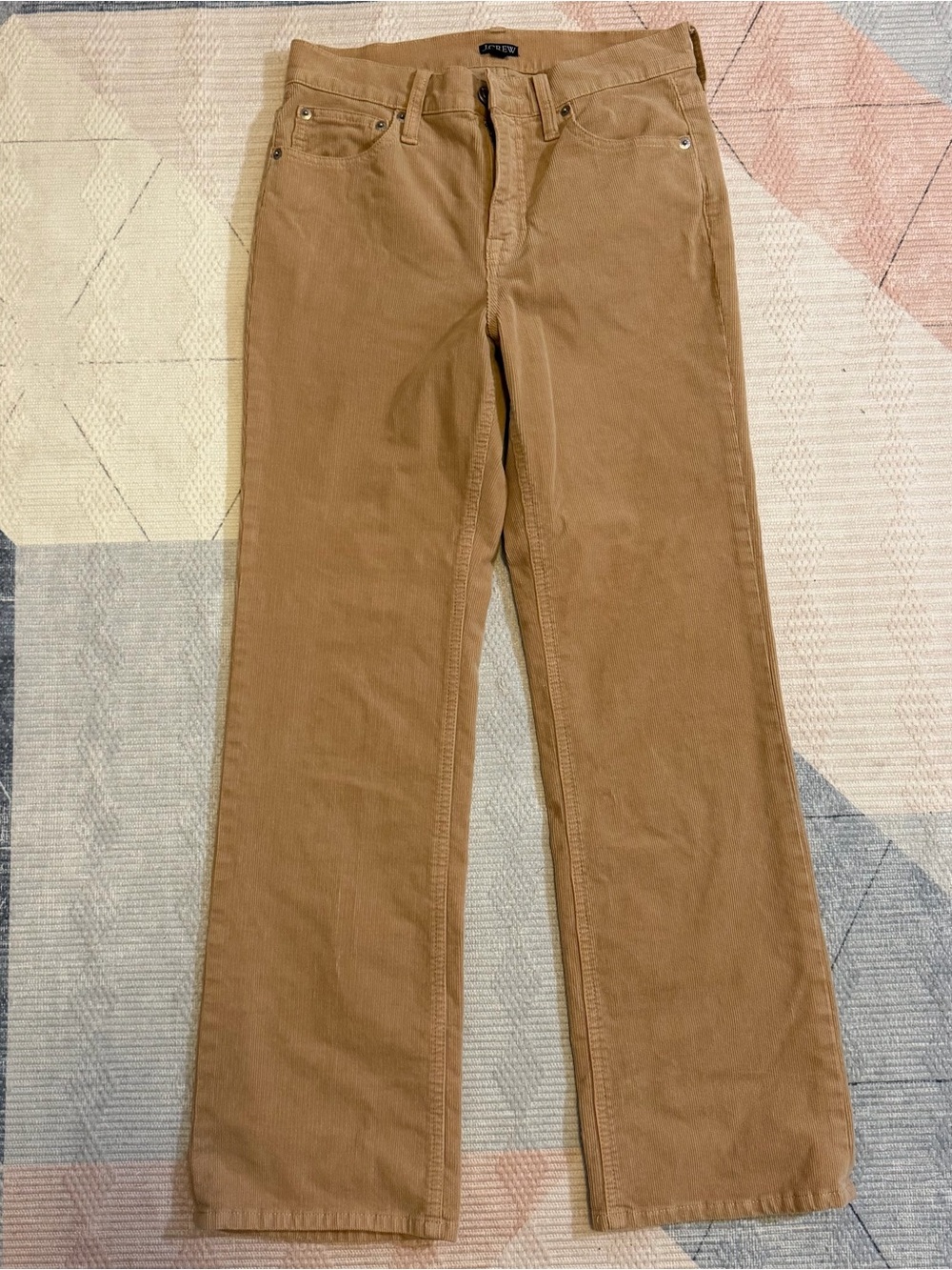 J. Crew Women's Straight-Leg Corduroy Pants in Camel size 25